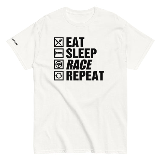 Eat Sleep Race Repeat Tee